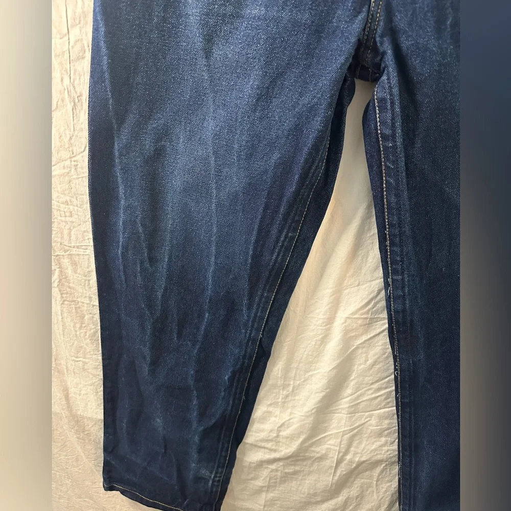 True Religion Section Row Seat Jeans Mens 36 Dark Wash Button Fly